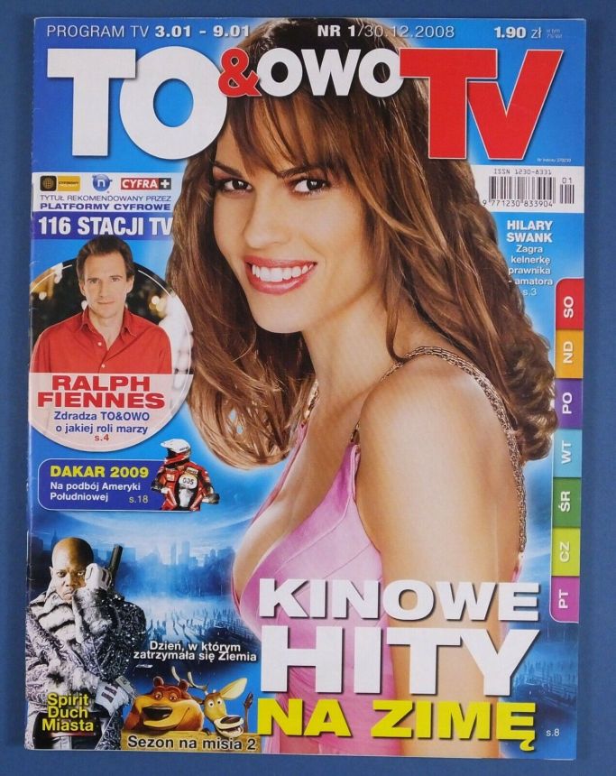 TO AND OWO TV magazine side cover Issue 1 30 December 2008
