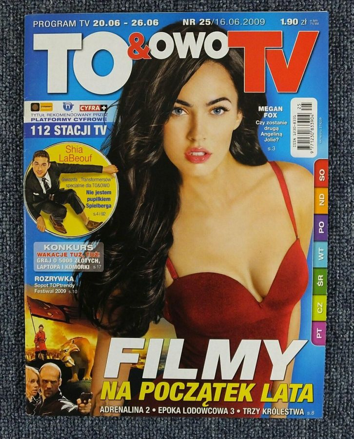 TO AND OWO TV magazine side cover Issue 25 20 June 2009