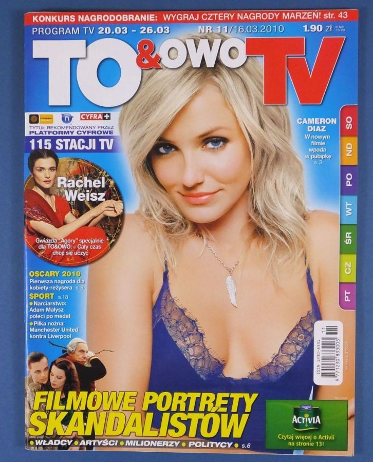 TO AND OWO TV magazine side cover Issue 11 20 March 2010