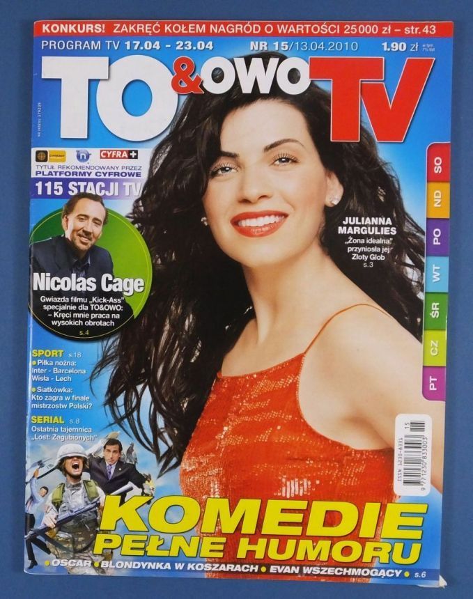 TO AND OWO TV magazine side cover Issue 15 13 April 2010