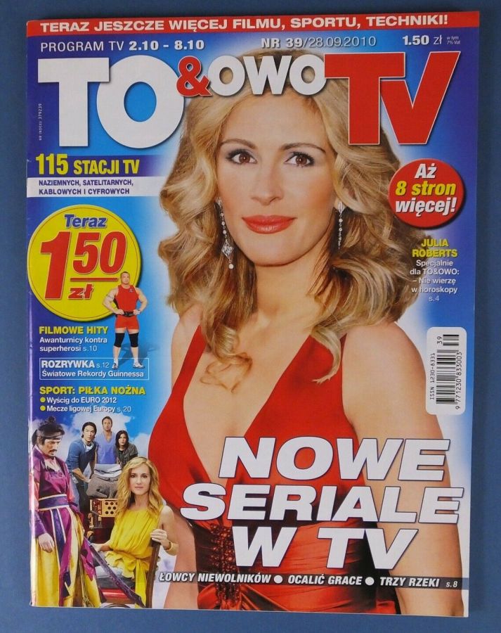 TO AND OWO TV magazine side cover Issue 39 2 October 2010