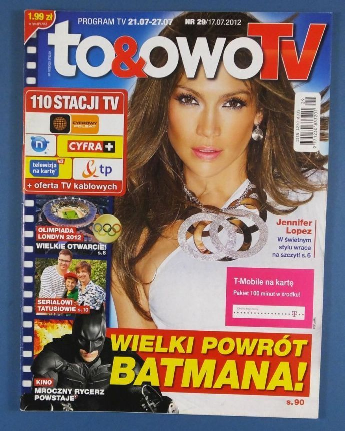 TO AND OWO TV magazine side cover Issue 29 17 July 2012