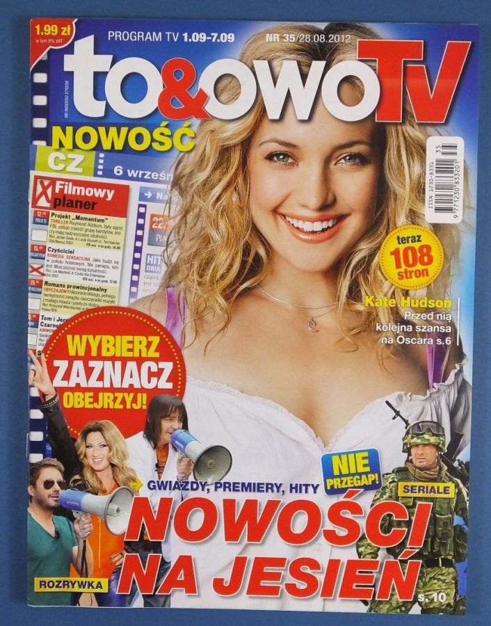 TO AND OWO TV magazine side cover Issue 35 1 September 2012