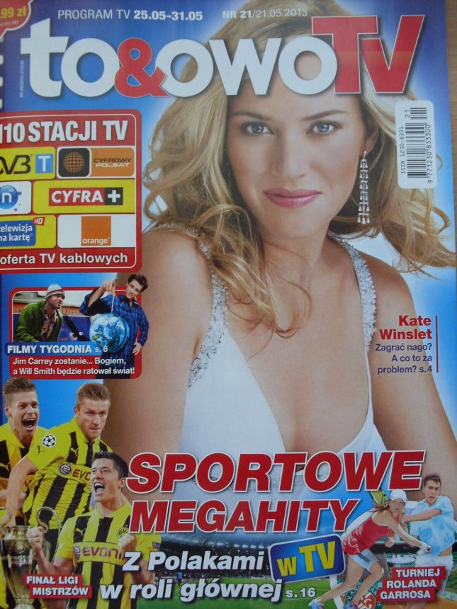 TO AND OWO TV magazine side cover Issue 21 25 May 2013