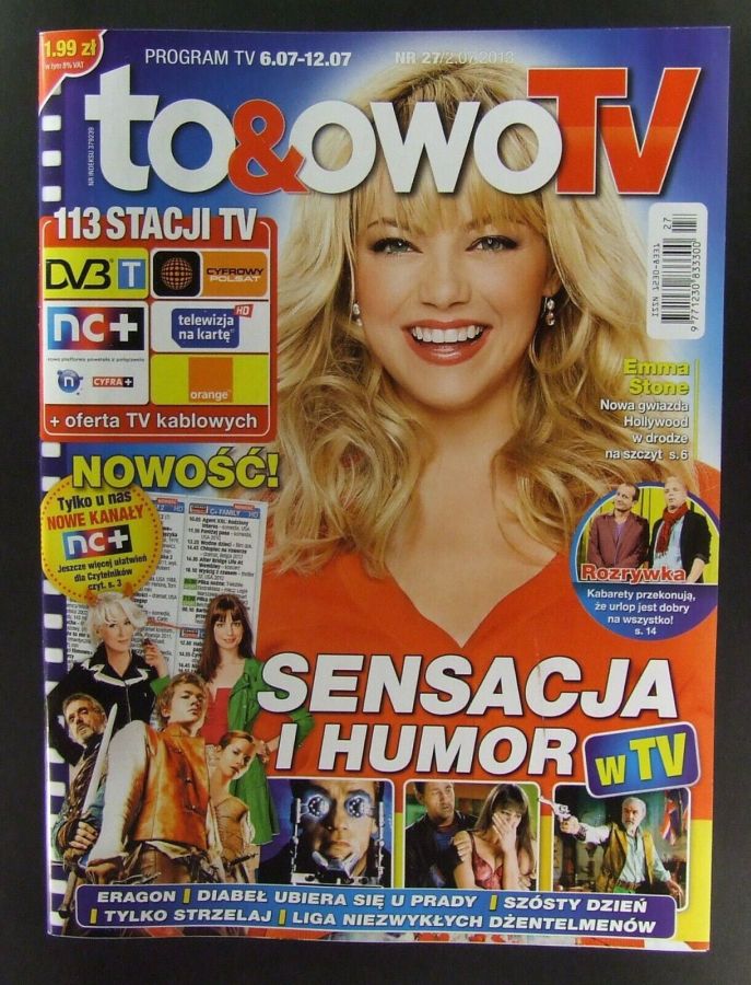 TO AND OWO TV magazine side cover Issue 27 6 July 2013