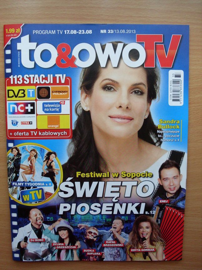 TO AND OWO TV magazine side cover Issue 33 17 August 2013