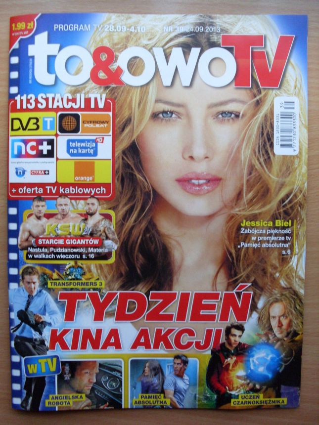 TO AND OWO TV magazine side cover Issue 39 28 September 2013