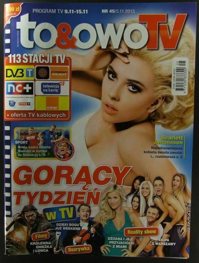 TO AND OWO TV magazine side cover Issue 45 5 November 2013