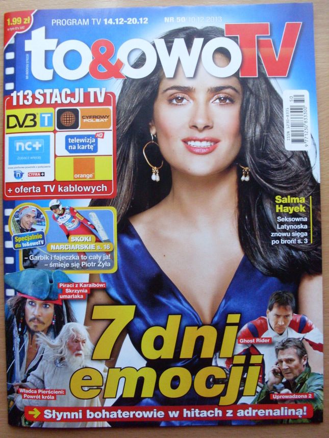 TO AND OWO TV magazine side cover Issue 50 14 December 2013