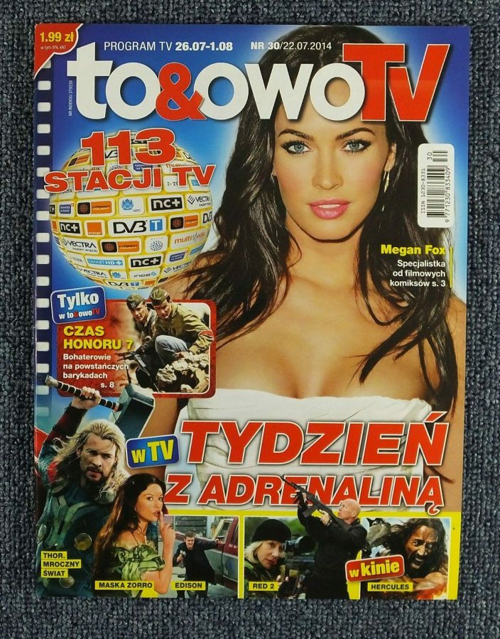 TO AND OWO TV magazine side cover Issue 30 26 July 2014