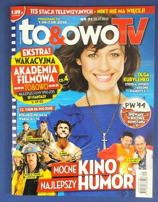 TO AND OWO TV magazine side cover Issue 31 28 July 2015