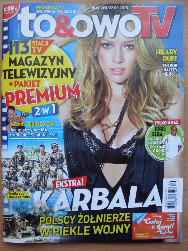 TO AND OWO TV magazine side cover Issue 39 26 September 2015