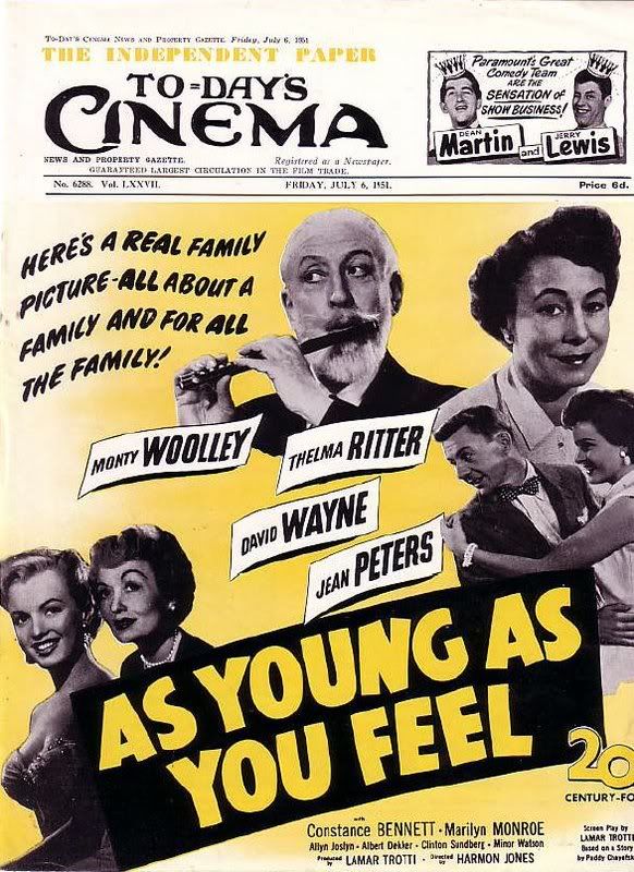 TODAYS CINEMA magazine side cover 6 July 1951
