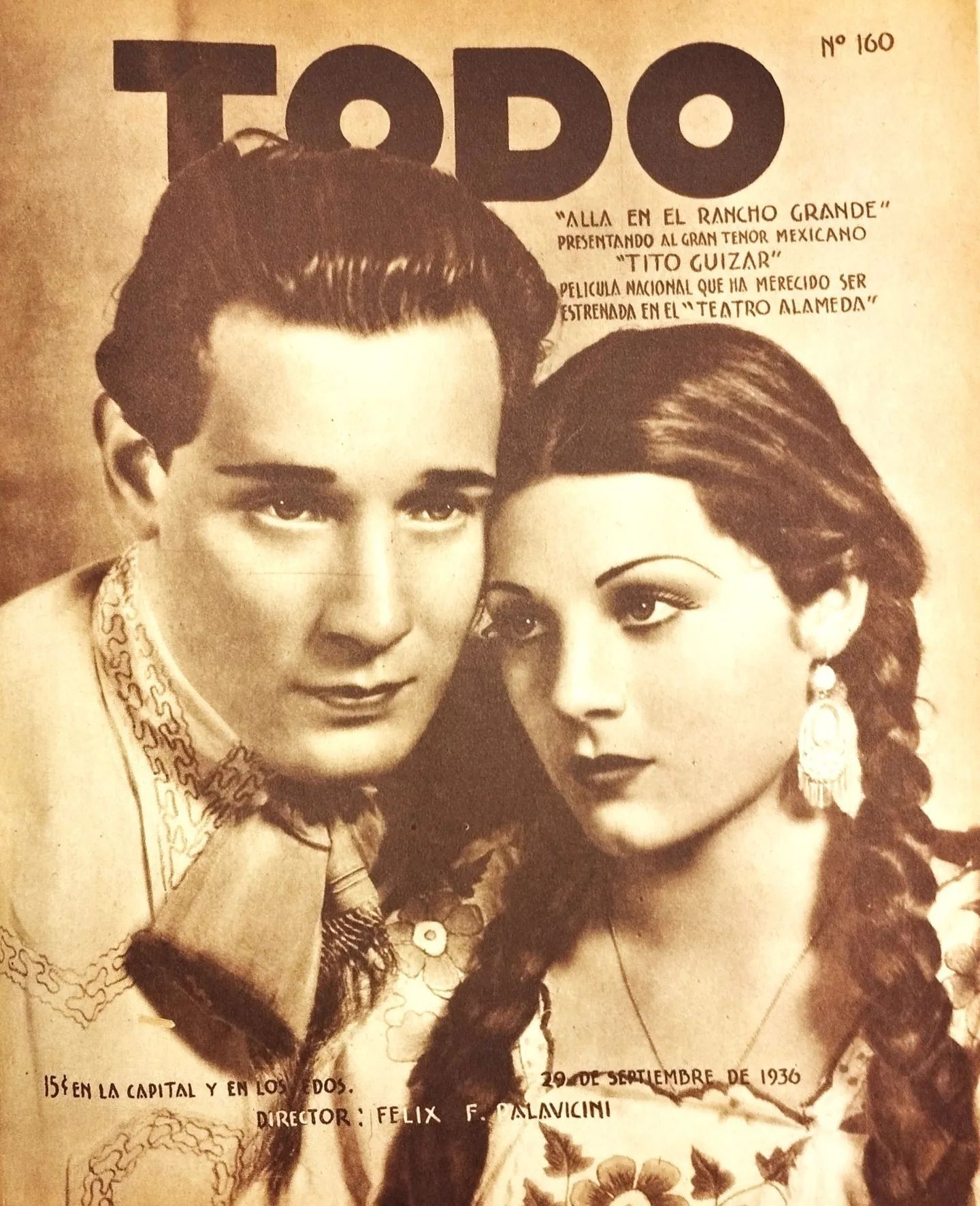 TODO magazine side cover Issue 160 29 September 1936