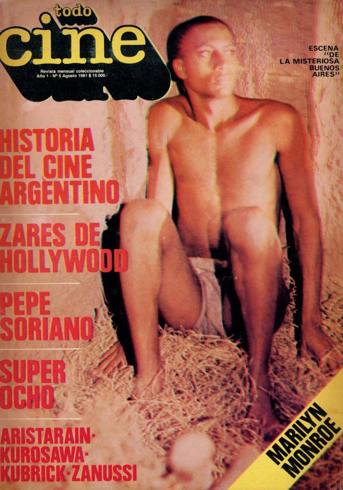 TODO CINE magazine side cover  Vol 1 No  5  August 1981