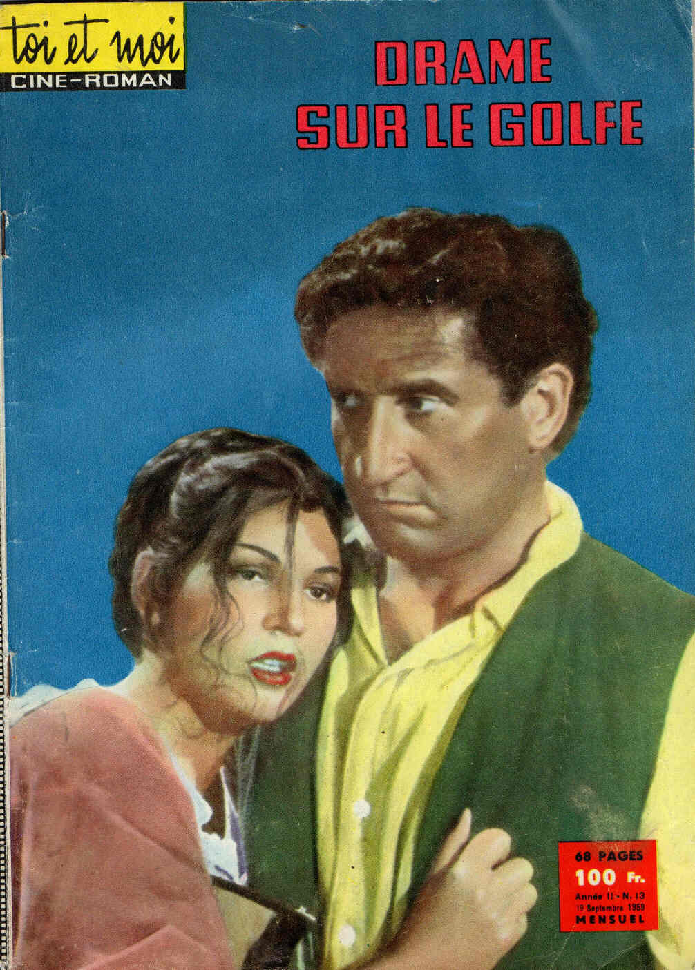 TOI ET MOI magazine side cover Issue 13 19 September 1959