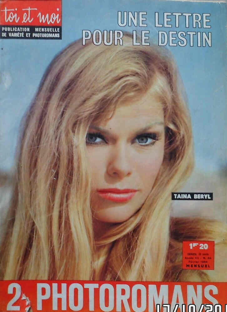TOI ET MOI magazine side cover Issue 68 February 1964