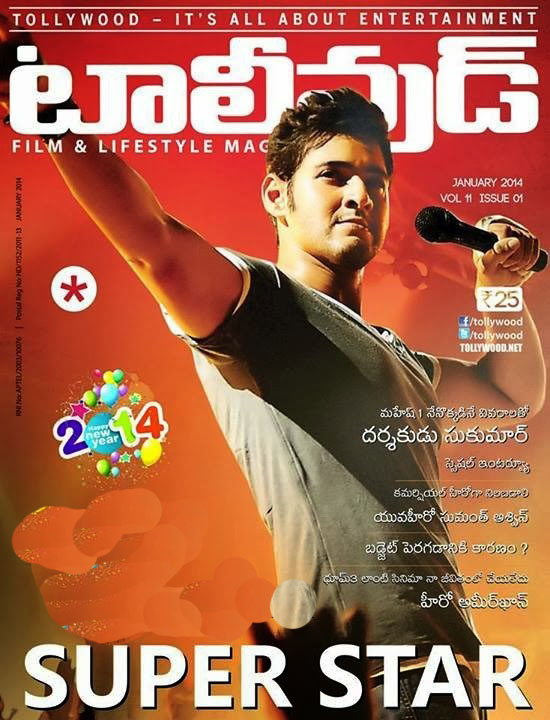 TOLLYWOOD magazine side cover January 2014