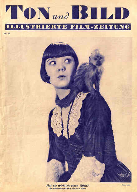 TON UND BILD magazine side cover Issue 15  1928