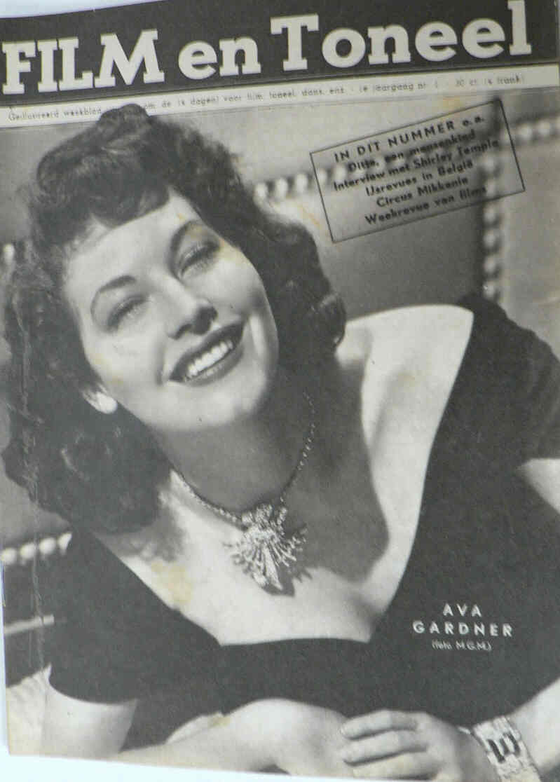 FILM EN TONEEL magazine side cover Issue 1  1948
