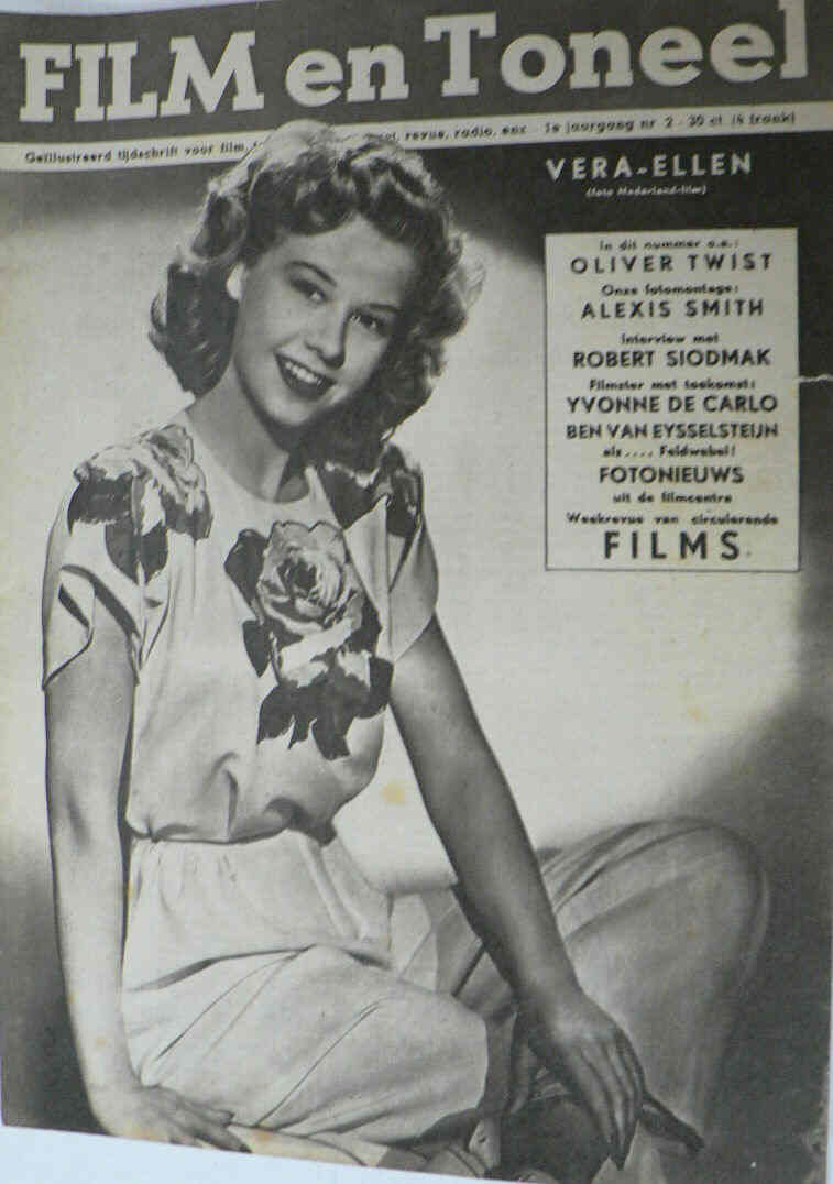 FILM EN TONEEL magazine side cover Issue 2  1948