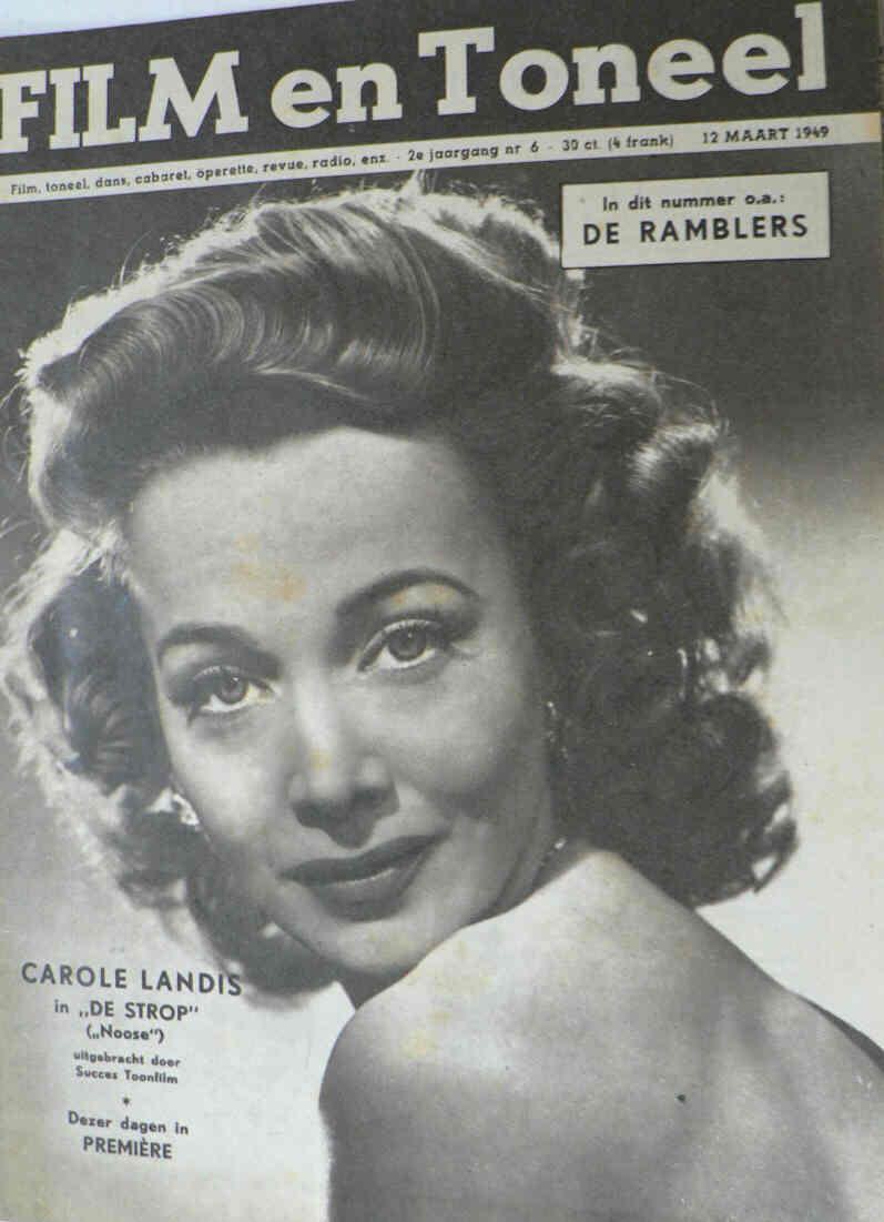 FILM EN TONEEL magazine side cover Issue 6 12 March 1949