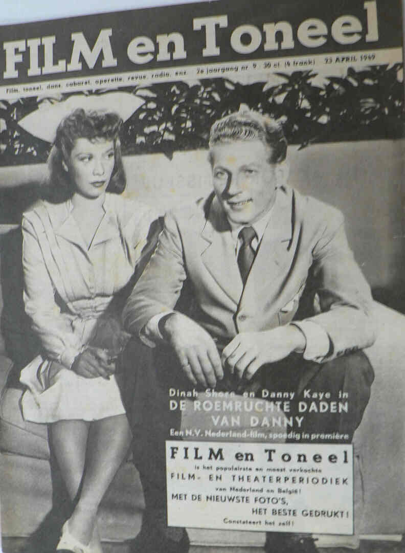 FILM EN TONEEL magazine side cover Issue 9 23 April 1949