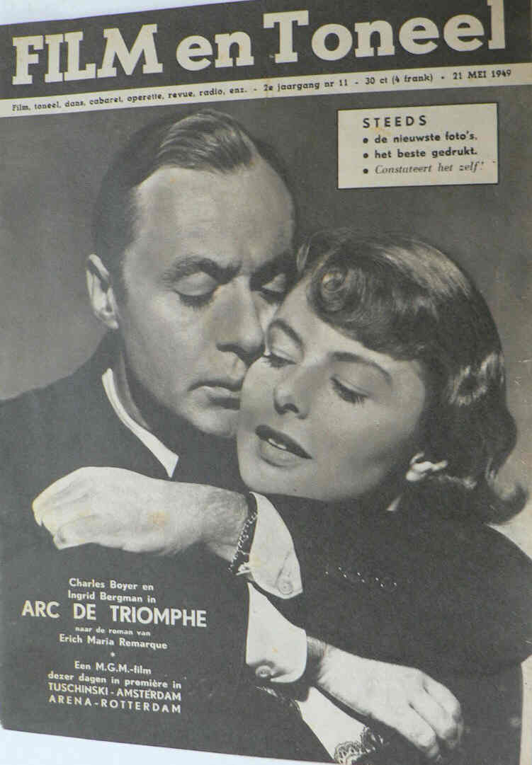 FILM EN TONEEL magazine side cover Issue 11 21 May 1949