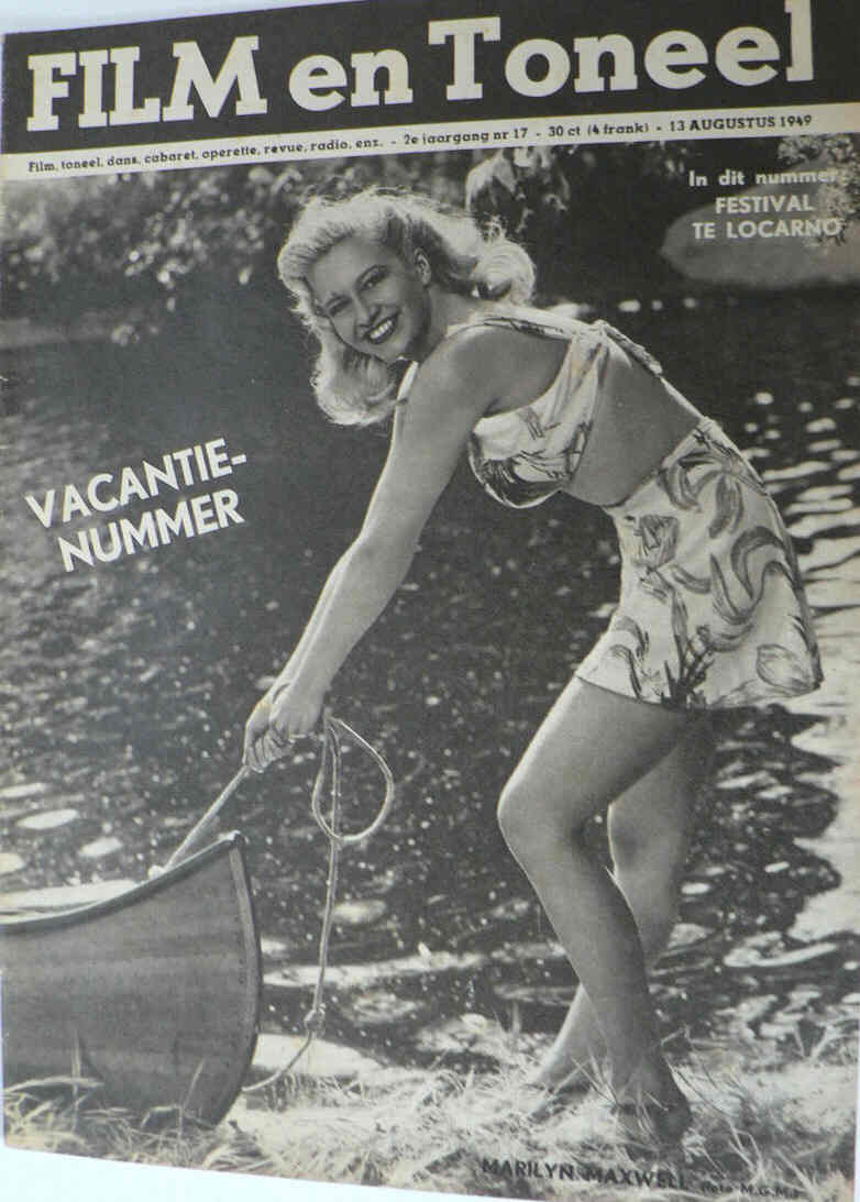 FILM EN TONEEL magazine side cover Issue 17 13 August 1949