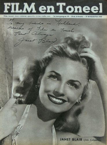 FILM EN TONEEL magazine side cover Issue 18 27 August 1949