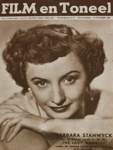 FILM EN TONEEL magazine side cover Issue 21 8 October 1949