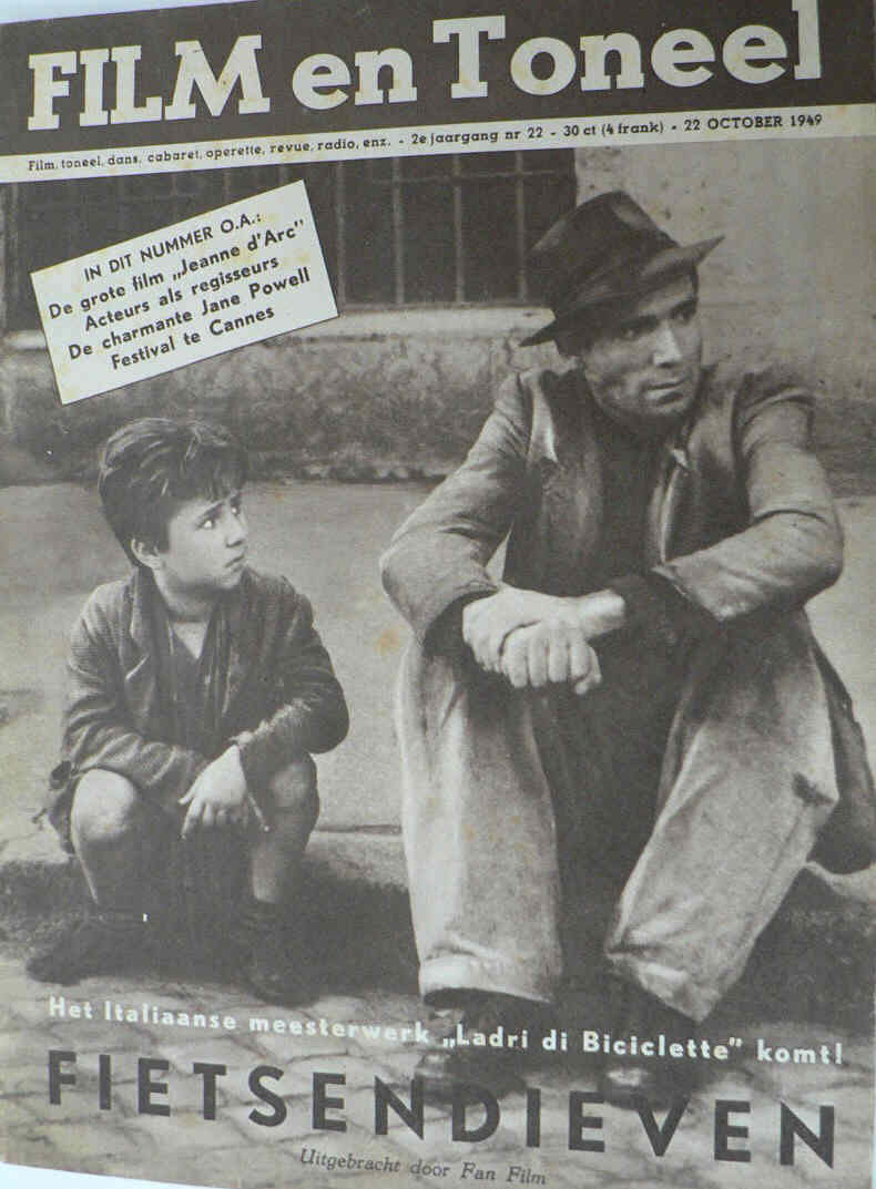 FILM EN TONEEL magazine side cover Issue 22 22 October 1949
