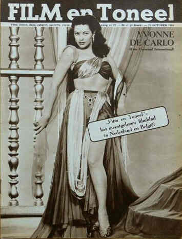 FILM EN TONEEL magazine side cover 21 October 1950