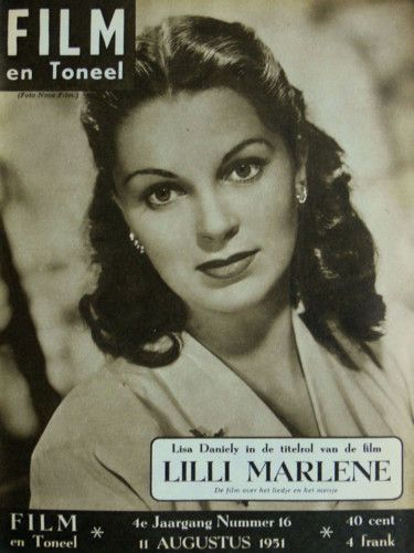 FILM EN TONEEL magazine side cover Issue 16 11 August 1951