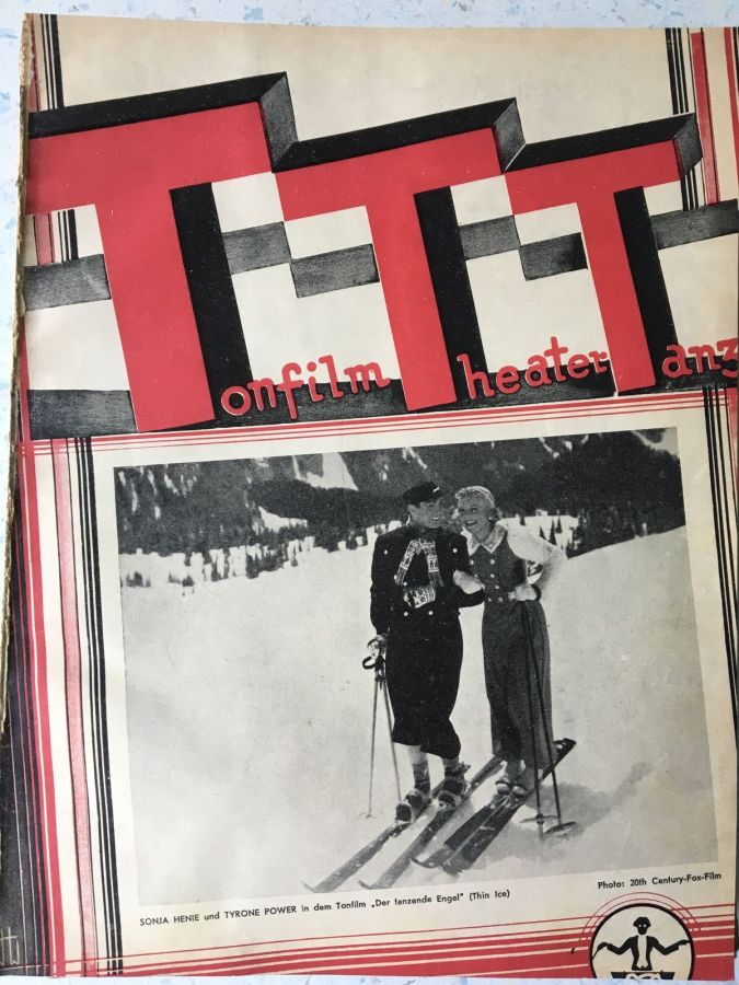 TONFILM THEATER TANZ magazine side cover Issue 11   1937