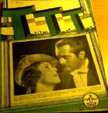 TONFILM THEATER TANZ magazine side cover Issue 9  1935