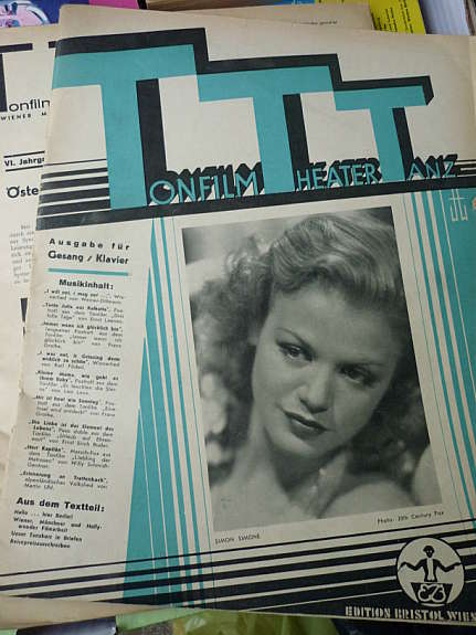 TONFILM THEATER TANZ magazine side cover  1942