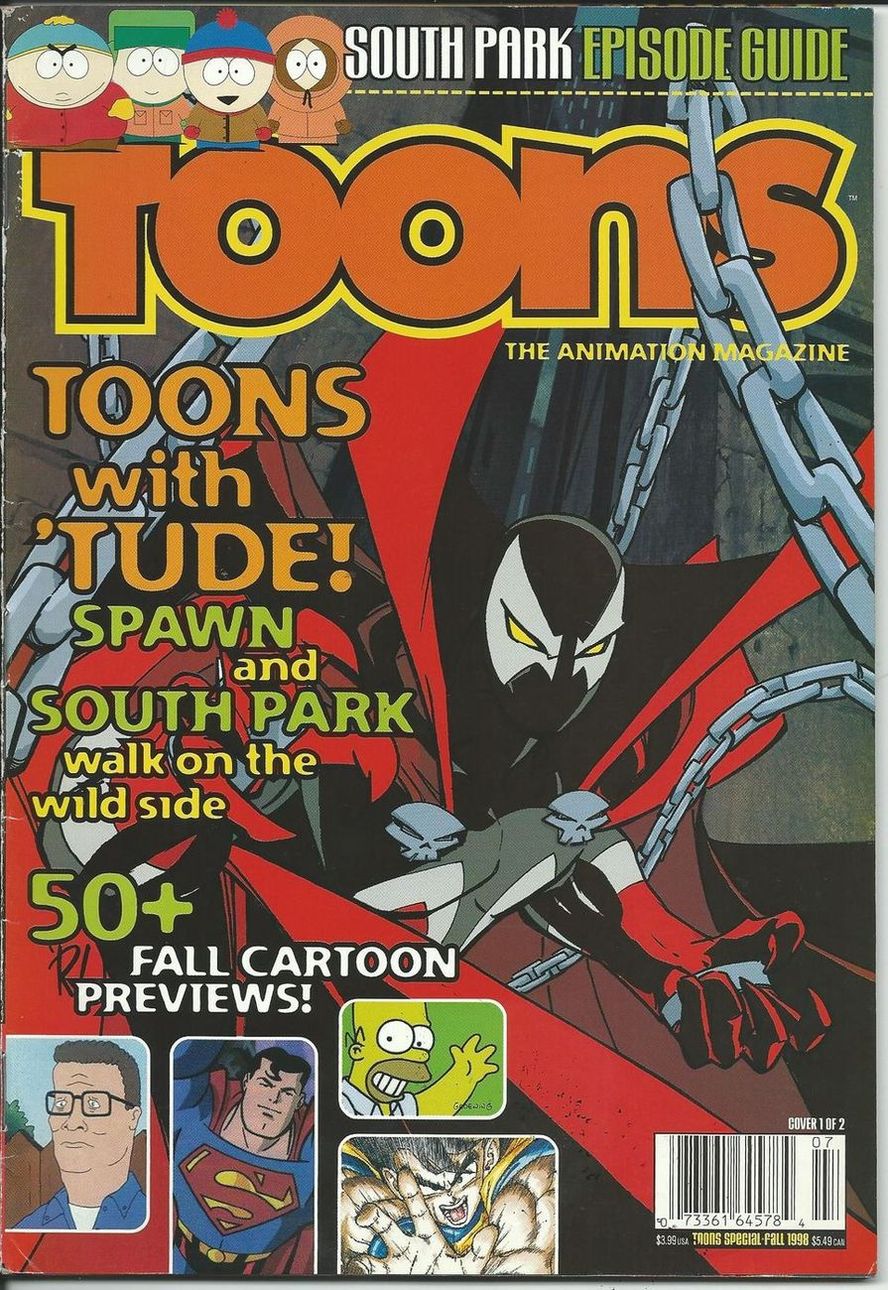 TOONS magazine side cover Fall 1998