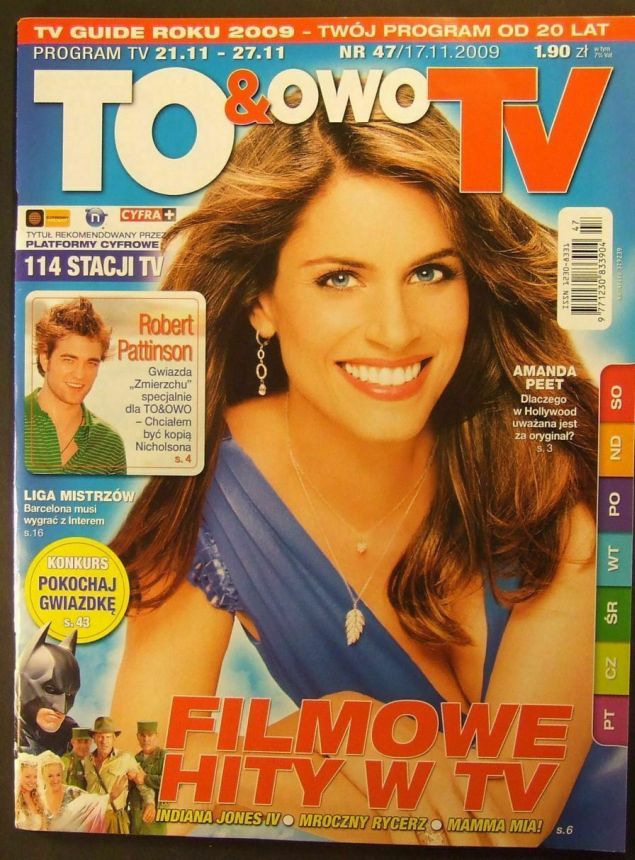 TO AND OWO TV magazine side cover Issue 47 21 November 2009
