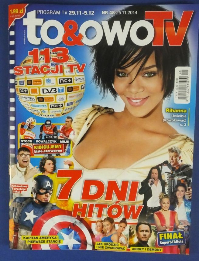 TO AND OWO TV magazine side cover Issue 48 25 November 2014