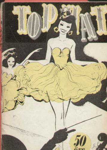TOP HAT magazine side cover Issue 21  1947