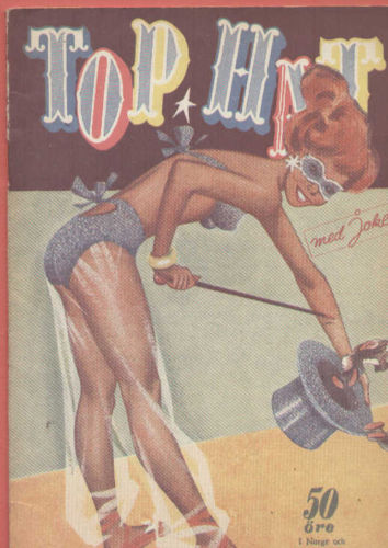 TOP HAT magazine side cover Issue 14  1948
