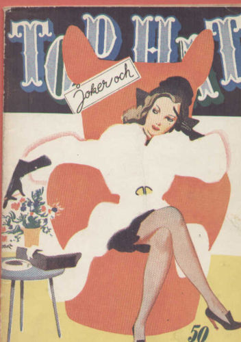 TOP HAT magazine side cover Issue 7  1949