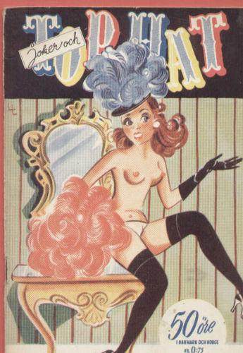 TOP HAT magazine side cover Issue 6  1950