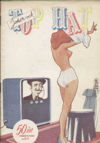 TOP HAT magazine side cover Issue 24  1950