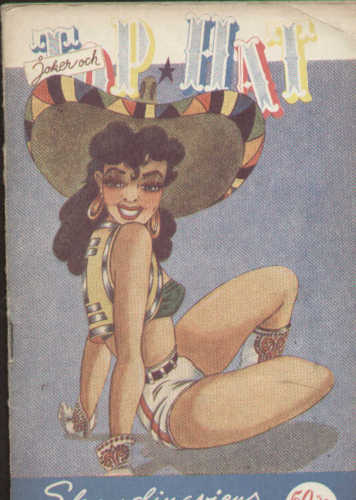 TOP HAT magazine side cover Issue 26  1950