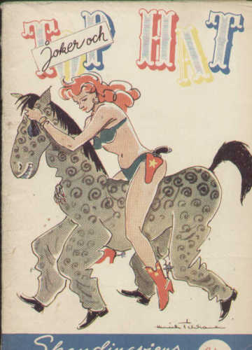 TOP HAT magazine side cover Issue 1  1952