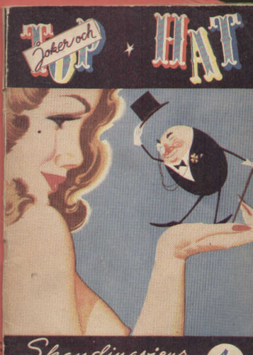TOP HAT magazine side cover Issue 8  1952