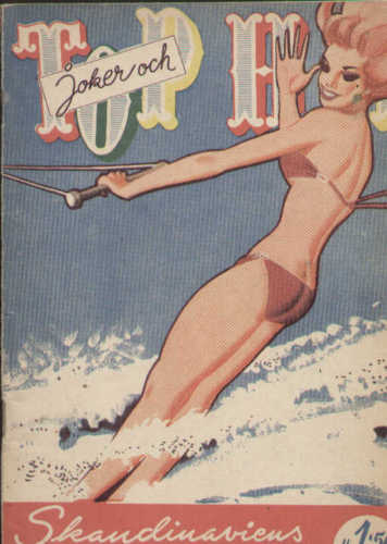 TOP HAT magazine side cover Issue 14  1952