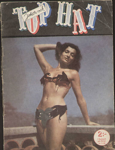 TOP HAT magazine side cover Issue 14  1953